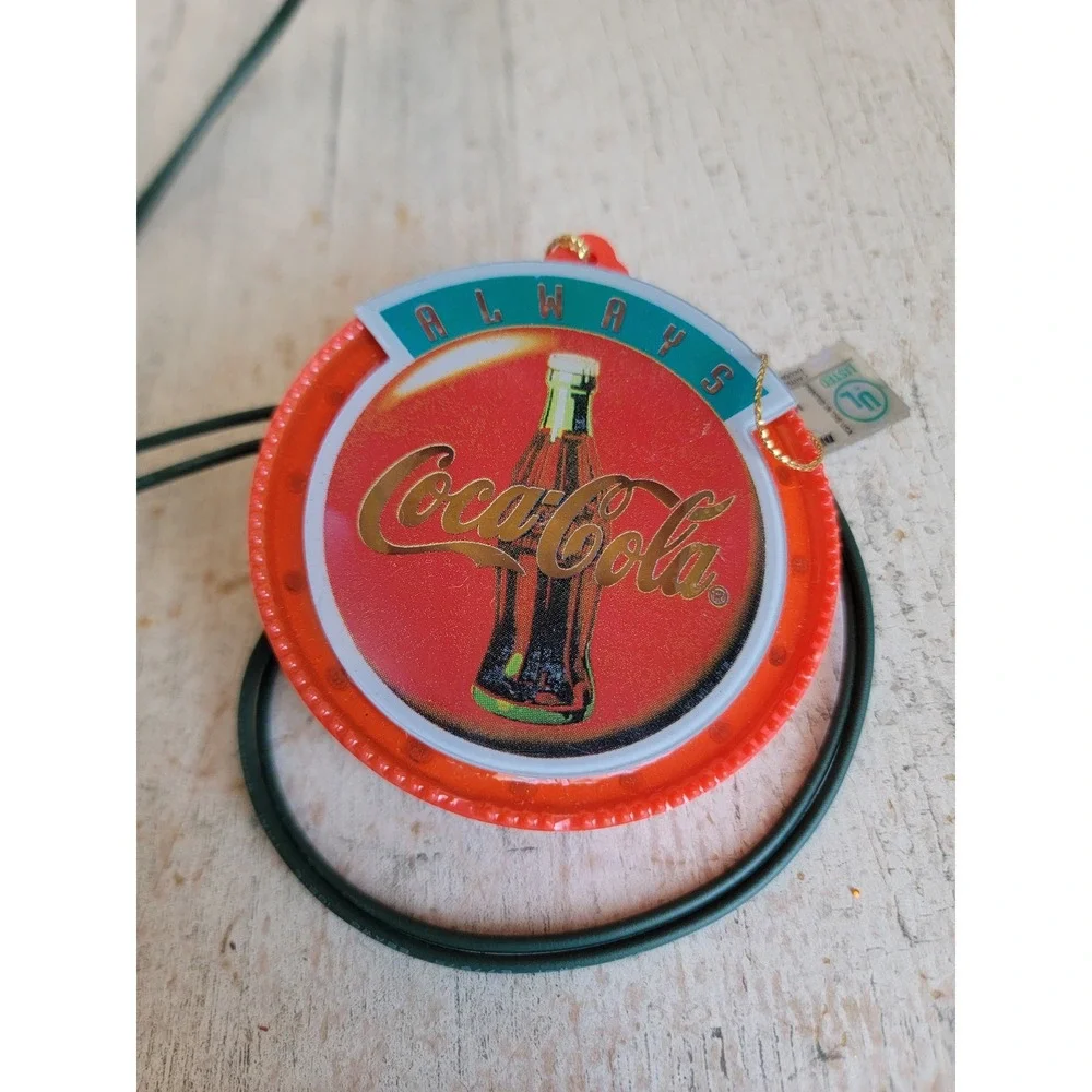Vintage coke sign string light up ornament Xmas unique home decor